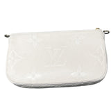 ルイ・ヴィトン LOUIS VUITTON ミュルティ・ポシェットアクセソワール M46568 ベージュ GD金具 モノグラム・アンプラント レディース ショルダーバッグ