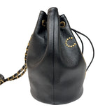 シャネル CHANEL ドーヴィル　チェーンショルダー AS1045  ブラック　ゴールド金具 キャビアスキン レディース ショルダーバッグ