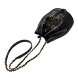 シャネル CHANEL ドーヴィル　チェーンショルダー AS1045  ブラック　ゴールド金具 キャビアスキン レディース ショルダーバッグ