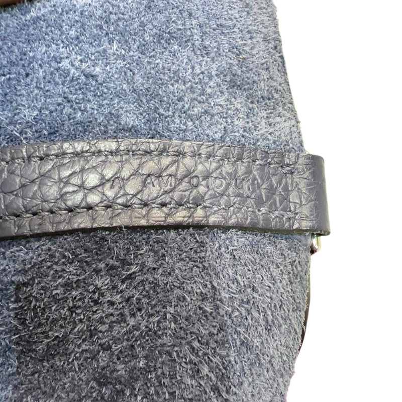 エルメス HERMES ピコタンロックMMエクラ A刻印　(2017年製) ブルーニュイ/ローズパープル　シルバー金具 トリヨンクレマンス/スイフト レディース ハンドバッグ