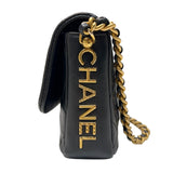 シャネル CHANEL ミニマトラッセ　ロゴチェーンショルダーバッグ AS2733 ブラック　ゴールド金具 カーフスキン レディース ショルダーバッグ
