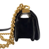 シャネル CHANEL ボーイシャネルメッセンジャー ブラック　ゴールド金具 ベロア レディース ショルダーバッグ