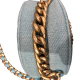 シャネル CHANEL CHANEL19 ラウンドチェーンショルダー AP0945 ライトブルー/ゴールド、シルバー金具 デニム レディース ショルダーバッグ