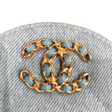 シャネル CHANEL CHANEL19 ラウンドチェーンショルダー AP0945 ライトブルー/ゴールド、シルバー金具 デニム レディース ショルダーバッグ