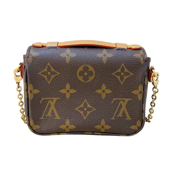 ルイ・ヴィトン LOUIS VUITTON ミクロメティス M81267 モノグラム　ゴールド金具 モノグラム レディース ショルダーバッグ