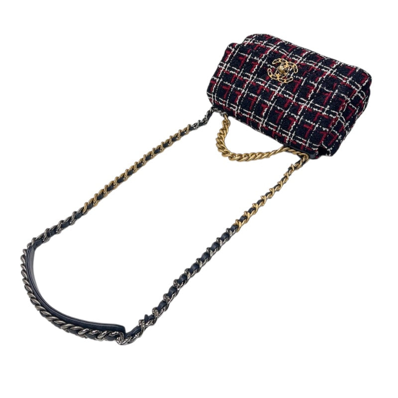 シャネル CHANEL CHANEL19フラップバッグ AS1160 マルチ　ゴールド・シルバー金具  ツイード レディース ショルダーバッグ