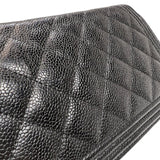 シャネル CHANEL ボーイシャネル チェーンウォレット A80287 ブラック ゴールド金具 キャビアスキン レディース ショルダーバッグ