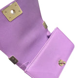 シャネル CHANEL ボーイシャネル15　Vステッチ　ミニチェーンショルダーバッグ A67364 パープルー　ゴールド金具 キャビアスキン レディース ショルダーバッグ