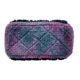 シャネル CHANEL ミニマトラッセ18 ブラック/パープル　ゴールド金具 ファー/レザー レディース ショルダーバッグ