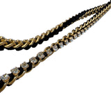 シャネル CHANEL ココマークミニマトラッセ　チェーンショルダーバッグ ブラック　ゴールド金具 ベロア　ラインストーン レディース ショルダーバッグ
