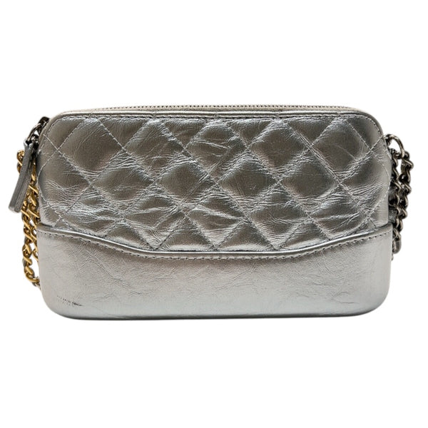 シャネル CHANEL ガブリエル　チェーンウォオレット A945050 シルバー　シルバー/ゴールド金具 ラムスキン レディース ショルダーバッグ