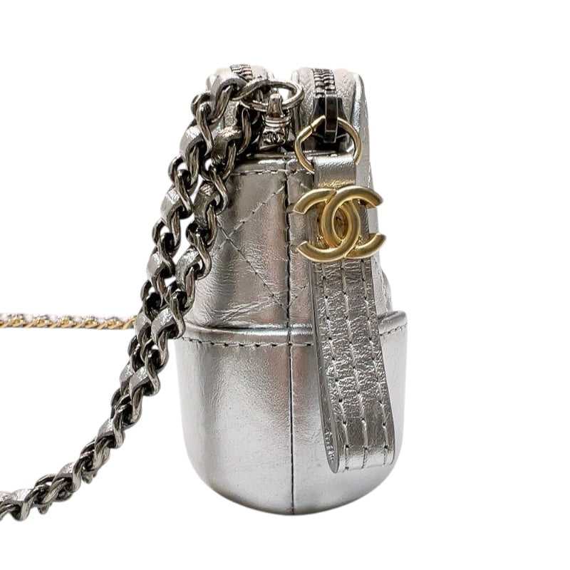 シャネル CHANEL ガブリエル　チェーンウォオレット A945050 シルバー　シルバー/ゴールド金具 ラムスキン レディース ショルダーバッグ