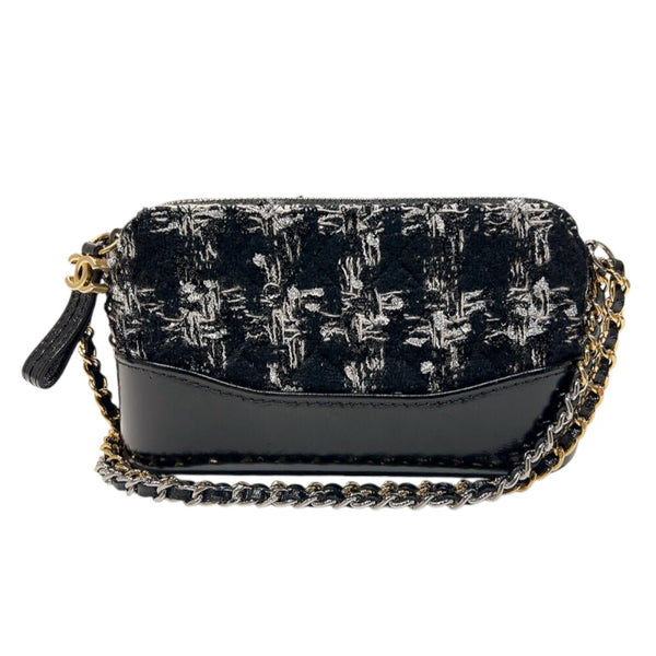 シャネル CHANEL ガブリエル　チェーンウォオレット A945050 ブラック/シルバー　シルバー/ゴールド金具 ツイード/レザー レディース ショルダーバッグ