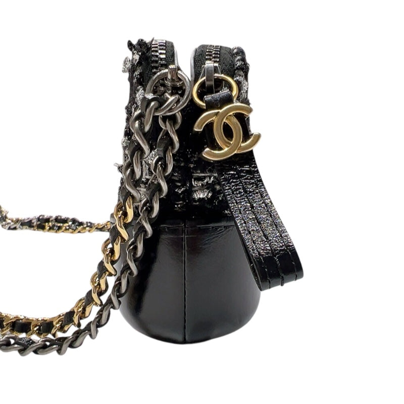 シャネル CHANEL ガブリエル　チェーンウォオレット A945050 ブラック/シルバー　シルバー/ゴールド金具 ツイード/レザー レディース ショルダーバッグ