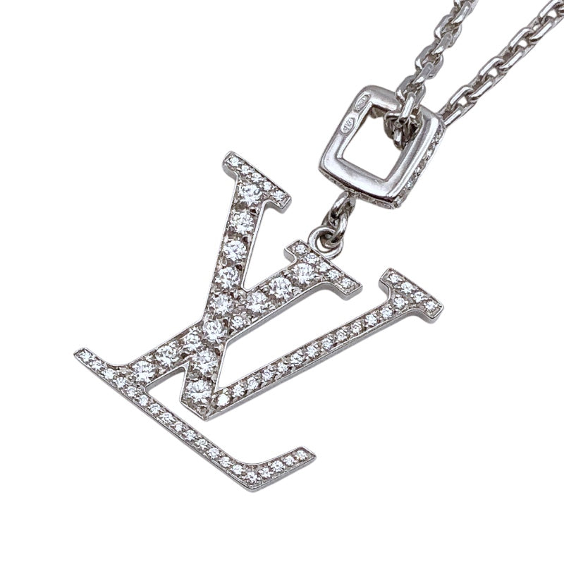 ルイ・ヴィトン LOUIS VUITTON パンダティフLVダイヤネックレス K18ホワイトゴールド ジュエリー