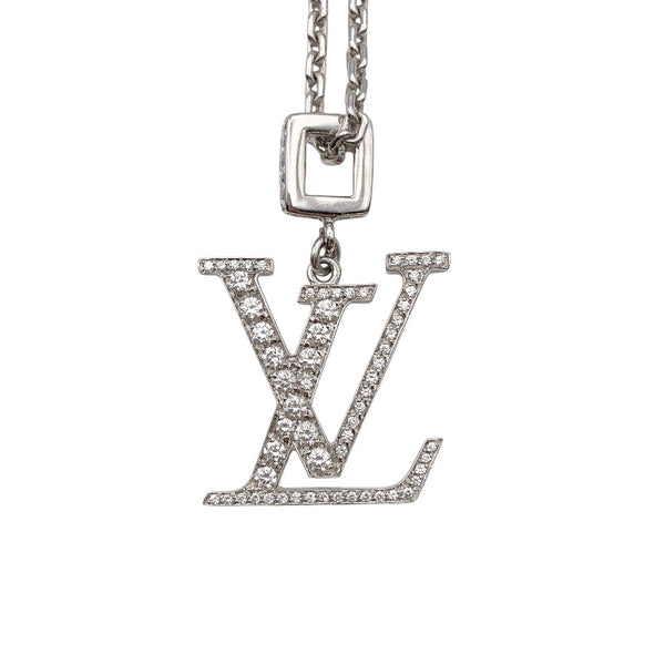 ルイ・ヴィトン LOUIS VUITTON パンダティフLVダイヤネックレス K18ホワイトゴールド ジュエリー