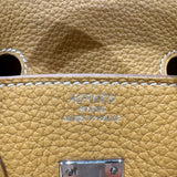 エルメス HERMES バーキン25 W刻印　(2024年製) ナチュラルサブレ　シルバー金具 トゴ レディース ハンドバッグ