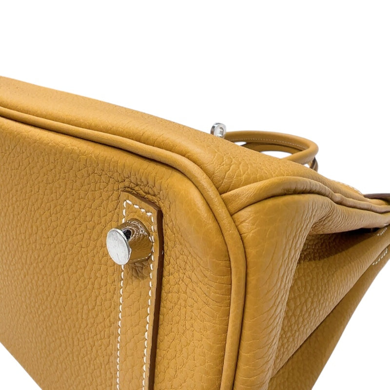 エルメス HERMES バーキン25 W刻印　(2024年製) ナチュラルサブレ　シルバー金具 トゴ レディース ハンドバッグ