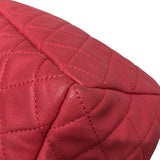 シャネル CHANEL マトラッセドローストリングチェーンショルダー ピンク レザー ラムスキン レディース ショルダーバッグ