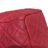 シャネル CHANEL マトラッセドローストリングチェーンショルダー ピンク レザー ラムスキン レディース ショルダーバッグ