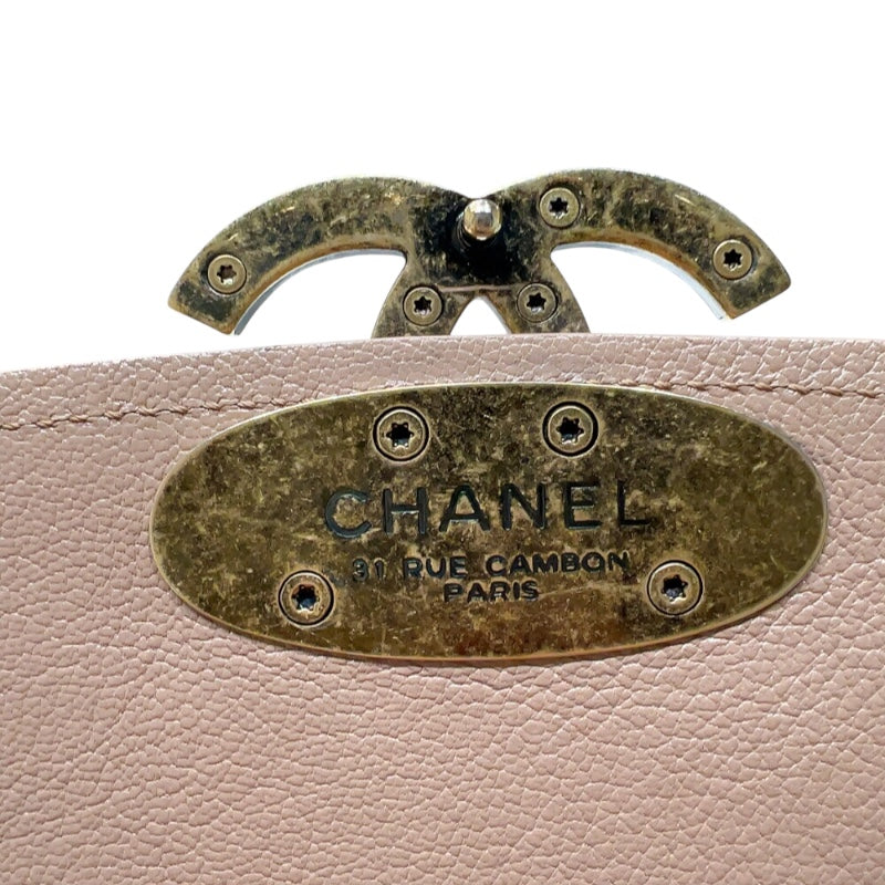 シャネル CHANEL ココマーク　2wayショルダーバッグ A93460 ベージュ　ゴールド金具 カーフスキン レディース ショルダーバッグ