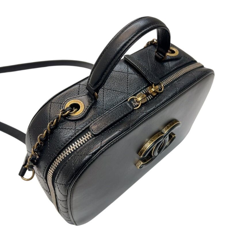 【3/10価格改定】CHANEL 美品 シャネル ウッド調 プラスチックチェーン デカココマーク ショルダーバッグ A18234 キャビアスキン レザー ブラック ブラウン 7番台シリアル ヴィンテージ セミショルダーバッグ ワンショルダーバッグ ABランク 中古 鑑定済 シャネルバッグ CHANEL 美品 シャネル ウッド調 プラスチックチェーン デカココマーク