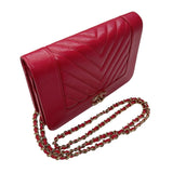 シャネル CHANEL マドモアゼル　　チェーンウオレット A80972 ピンク　ゴールド金具  カーフスキン レディース ハンドバッグ