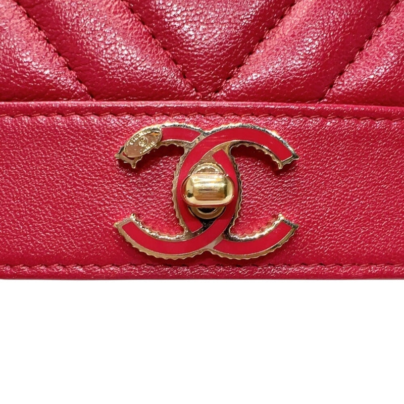 シャネル CHANEL マドモアゼル　　チェーンウオレット A80972 ピンク　ゴールド金具  カーフスキン レディース ハンドバッグ