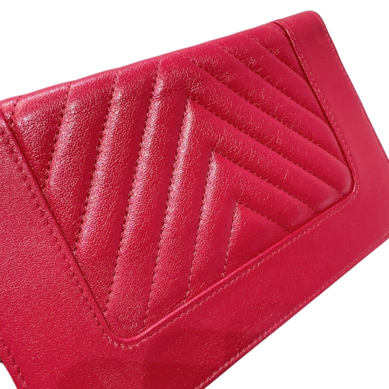 シャネル CHANEL マドモアゼル　　チェーンウオレット A80972 ピンク　ゴールド金具  カーフスキン レディース ハンドバッグ