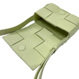 ボッテガ・ヴェネタ BOTTEGA VENETA キャンディ カセット 666688 ペールグリーン レザー レディース ショルダーバッグ