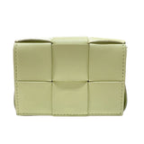 ボッテガ・ヴェネタ BOTTEGA VENETA キャンディ カセット 666688 ペールグリーン レザー レディース ショルダーバッグ