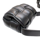 ボッテガ・ヴェネタ BOTTEGA VENETA キャンディパデッドカセット 716648VCQR1 ブラック レザー レディース ショルダーバッグ