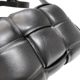 ボッテガ・ヴェネタ BOTTEGA VENETA キャンディパデッドカセット 716648VCQR1 ブラック レザー レディース ショルダーバッグ