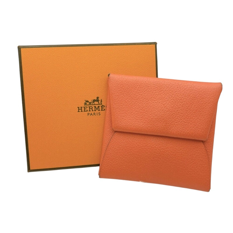 エルメス HERMES バスティアヴェルソ B刻印　(2023年製) ローズテキサス/キュイーブル  エバーカラー レディース コインケース