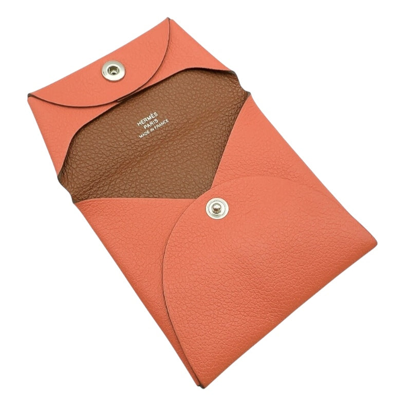 エルメス HERMES バスティアヴェルソ B刻印　(2023年製) ローズテキサス/キュイーブル  エバーカラー レディース コインケース