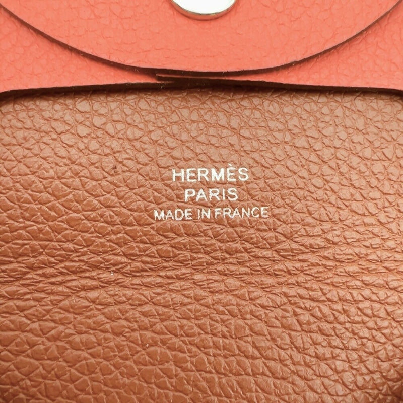エルメス HERMES バスティアヴェルソ B刻印　(2023年製) ローズテキサス/キュイーブル  エバーカラー レディース コインケース
