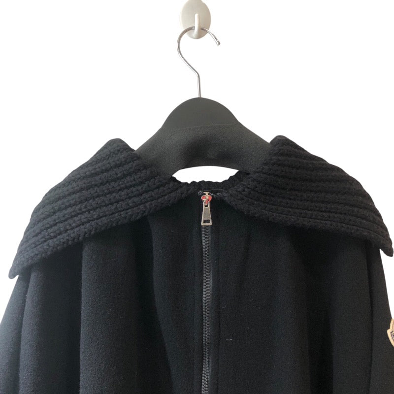 モンクレール MONCLER ジップアップケープコートポンチョ ウール レディース ポンチョ