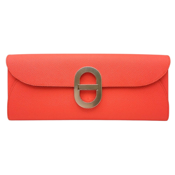 エルメス HERMES シェーヌダンクルトゥーゴー B刻印 (2023年製) ローズテキサス シルバー金具 ヴォーエプソン レディース ショルダーバッグ