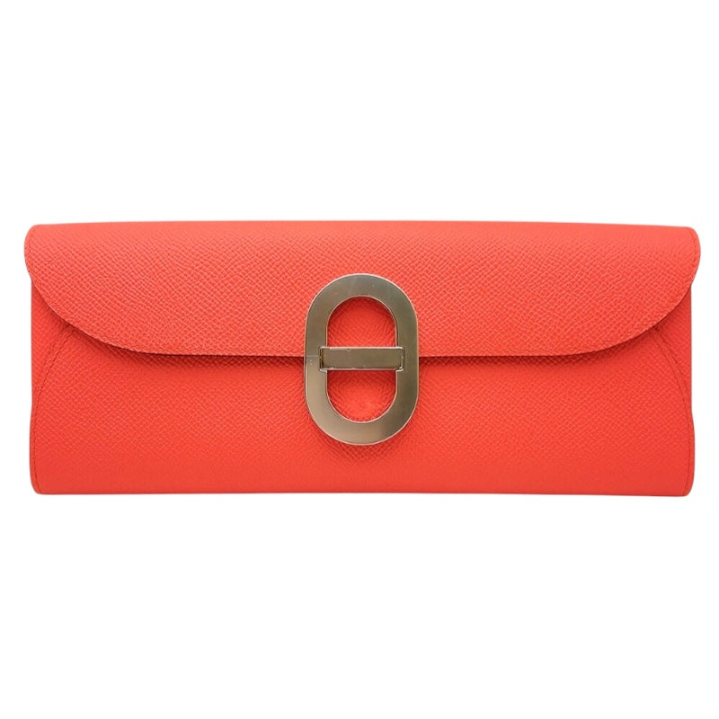 エルメス HERMES シェーヌダンクルトゥーゴー B刻印 (2023年製) ローズテキサス シルバー金具 ヴォーエプソン レディース ショルダーバッグ