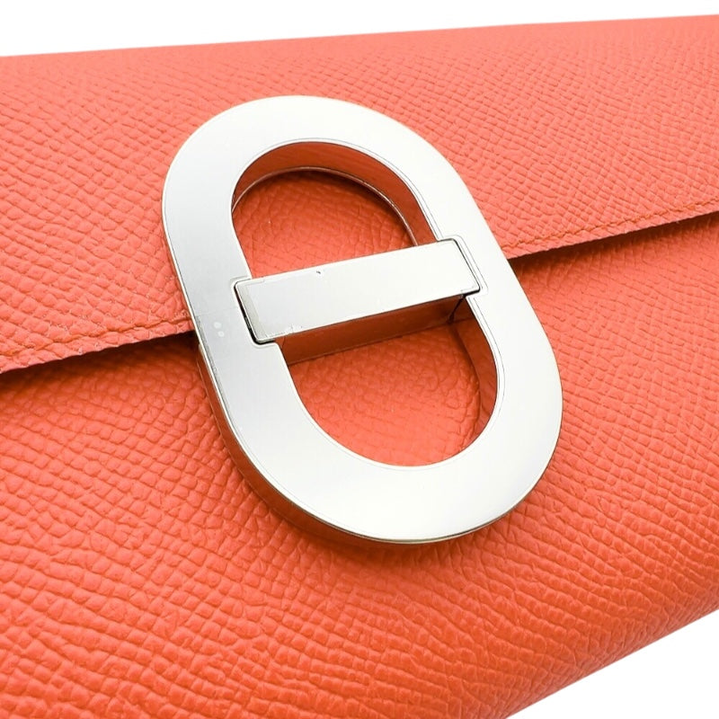 エルメス HERMES シェーヌダンクルトゥーゴー B刻印 (2023年製) ローズテキサス シルバー金具 ヴォーエプソン レディース ショルダーバッグ