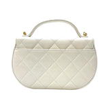 シャネル CHANEL マトラッセ 2WAYショルダーバッグ ホワイト ゴールド金具 カーフスキン レディース ショルダーバッグ