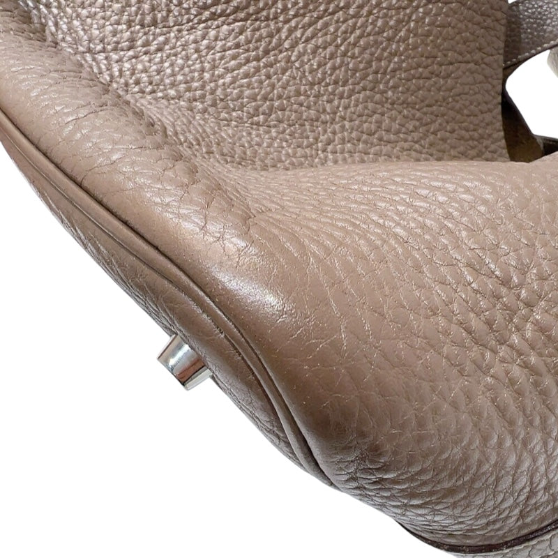 エルメス HERMES ピコタンMM □L刻印　(2008年製) エトゥープ　シルバー金具 トリヨンクレマンス レディース ハンドバッグ