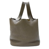 エルメス HERMES ピコタンMM □L刻印　(2008年製) エトゥープ　シルバー金具 トリヨンクレマンス レディース ハンドバッグ