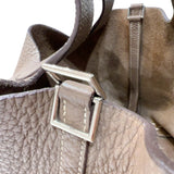 エルメス HERMES ピコタンMM □L刻印　(2008年製) エトゥープ　シルバー金具 トリヨンクレマンス レディース ハンドバッグ