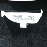 ダイアンフォンファステンバーグ DIANE von FURSTENBERG ニットラップドレス ブラック レーヨン レーヨン レディース ドレス