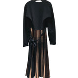 ダイアンフォンファステンバーグ DIANE von FURSTENBERG ニットラップドレス ブラック レーヨン レーヨン レディース ドレス