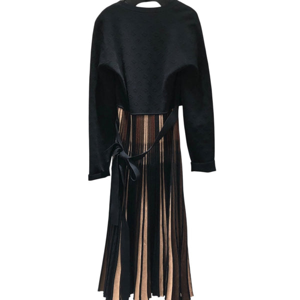 ダイアンフォンファステンバーグ DIANE von FURSTENBERG ニットラップドレス ブラック レーヨン レーヨン レディース ドレス
