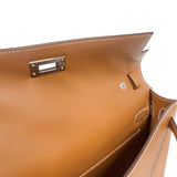 エルメス HERMES ケリーエラン K刻印　(2025年製) ゴールド　シルバー金具 ヴォーエプソン レディース ショルダーバッグ