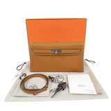 エルメス HERMES ケリーエラン K刻印　(2025年製) ゴールド　シルバー金具 ヴォーエプソン レディース ショルダーバッグ