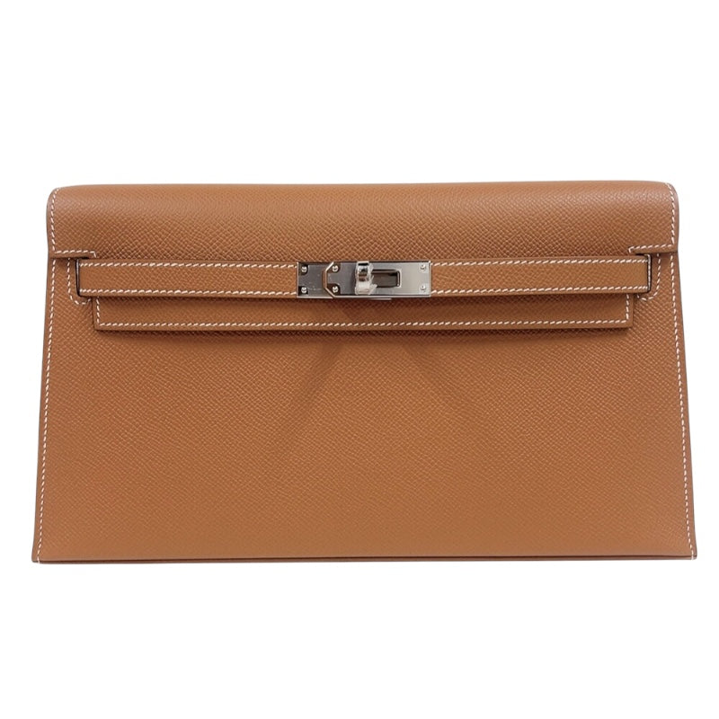 エルメス HERMES ケリーエラン K刻印　(2025年製) ゴールド　シルバー金具 ヴォーエプソン レディース ショルダーバッグ
